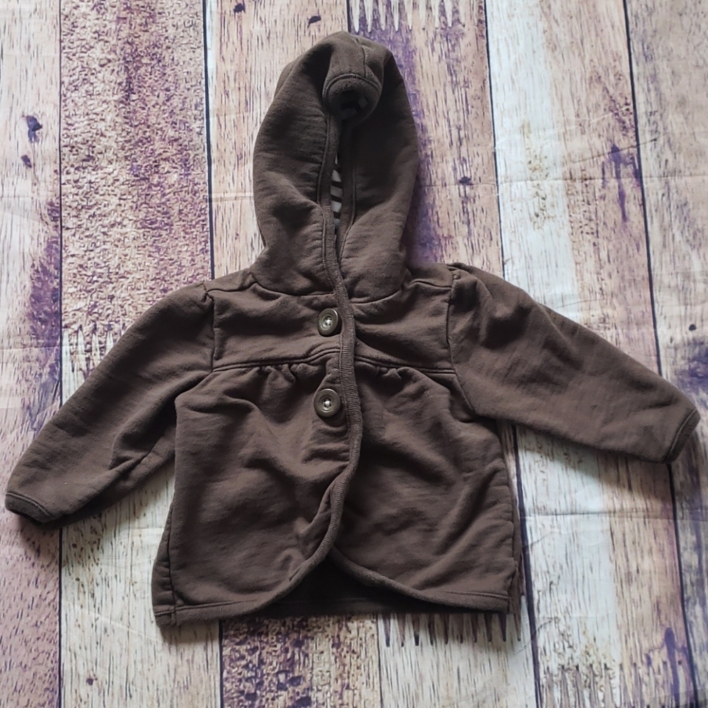 Brown Sweater with Hood - Picture 1 of 3